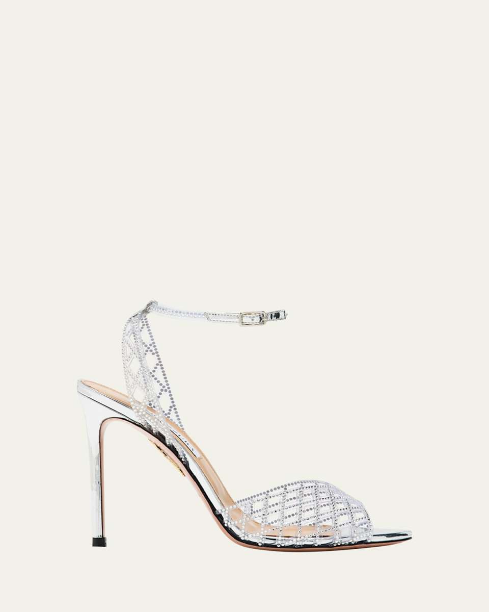 Lumiere Crystal Mesh Stiletto Sandals